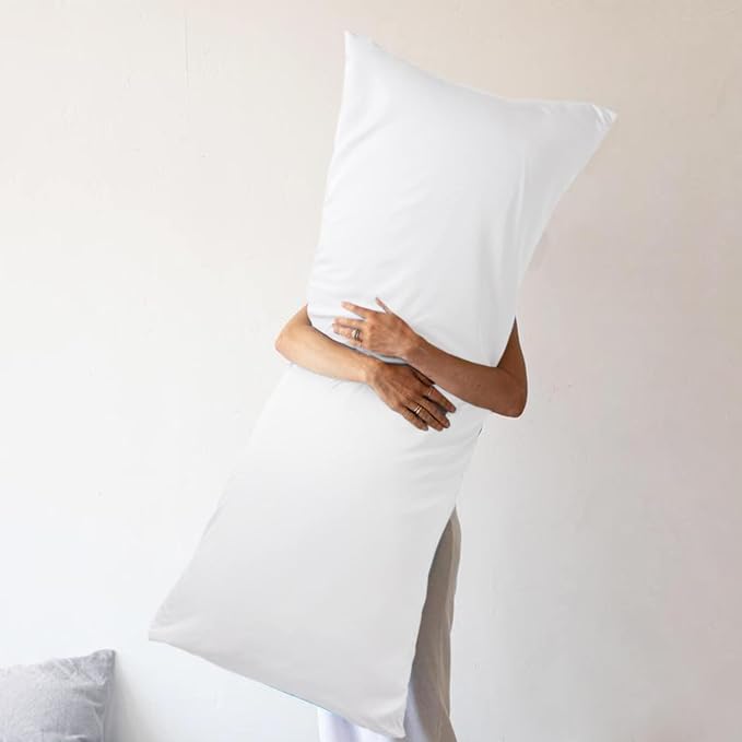WishSmile Body Cooling Pillowcase Long Pillow Case Breathable Cool Silky Soft - Image 5