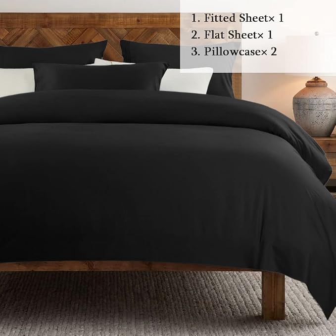 SONORO KATE Bed Sheet Set Super Soft Microfiber 1800 Thread Count Luxury - Image 2