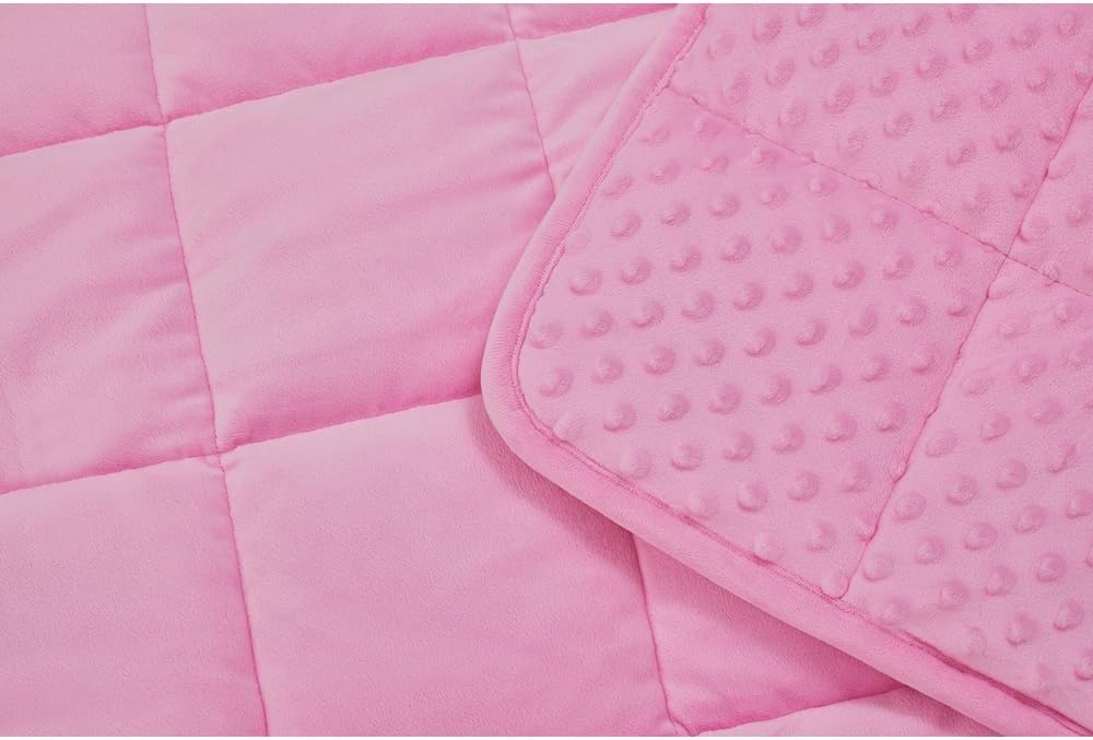 TONGDADA Minky Weighted Blanket | 40''x60'', 7lbs | Cozy and Soft Minky - Image 5