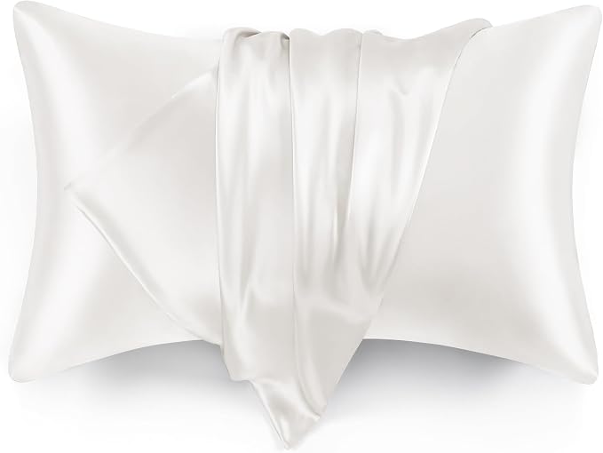 Love's cabin Satin Pillowcase Set of 2 Queen Size 20x30, Cooling Pillow Covers by Lovescabin