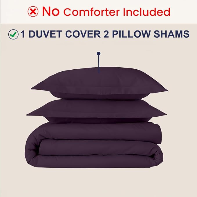 Kotton Culture 3 Pc Duvet Cover King Size Set-100% Egyptian Cotton 600 Thread - Image 2