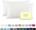 Silk Pillow Cases 2 Pack, Soft Breathable and Sliky Queen Size Pillow Cases Set by Suatien