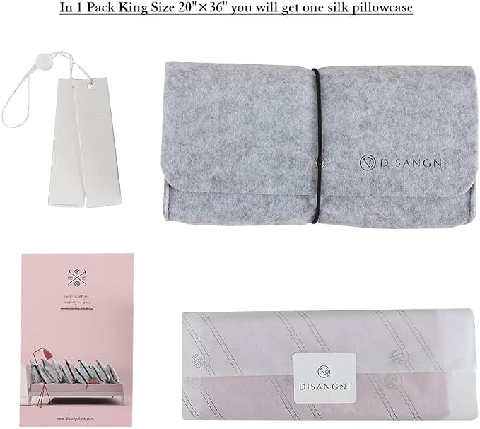 DISANGNI 100% Natural Mulberry Silk Pillow case - Image 3