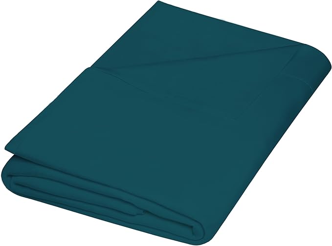 ZPECC Twin Flat Sheet Only 1 Pack, Durable Teal Top Bed Sheets Hypoallergenic by ZPECC-ABrandThatHasBeenFocusedOnBabyProductsFor18Years