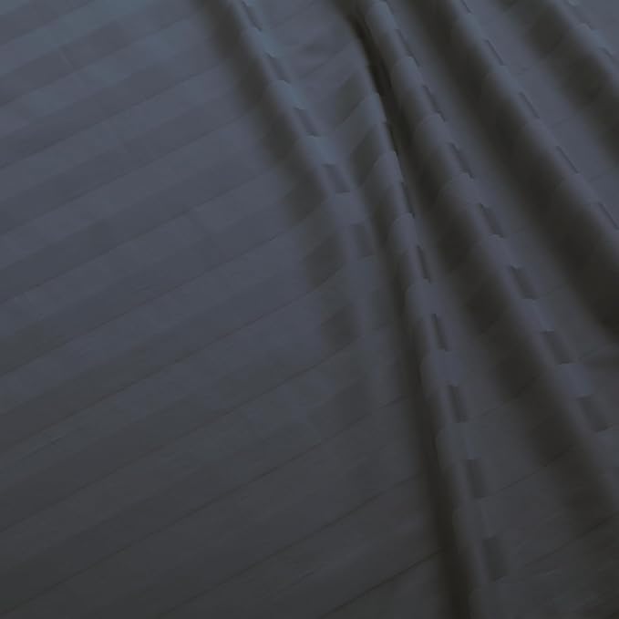 Flat Sheet Only Cal King Size, 400 TC 100% Egyptian Cotton Flat Sheet Striped - Image 3