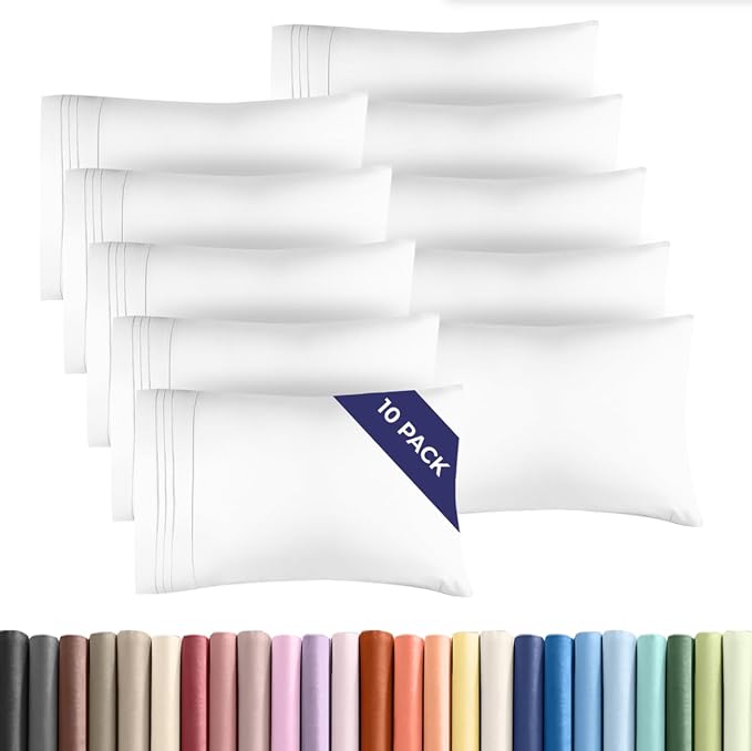 Queen Pillow Cases Set of 10 by CGKUnlimited