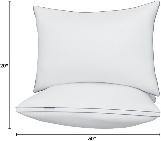 viewstar Pillows Queen Size Set of 2, Hotel Quality, Down Alternative Gusseted - Image 10