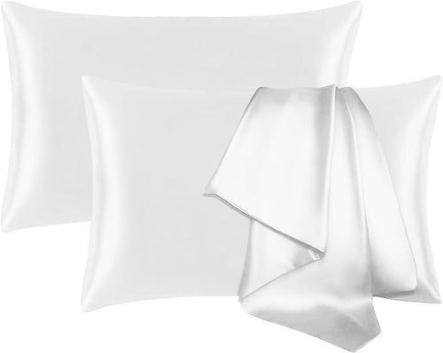 2 Pack 100％ Silk Pillowcase for Hair and Skin, Soft Breathable Smooth Cooling by Jogcaw