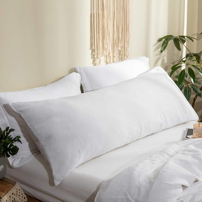 Simple&Opulence Body Pillow Cover 20" x 54", 100% Pure Linen, Ultra Soft and by SimpleOpulence