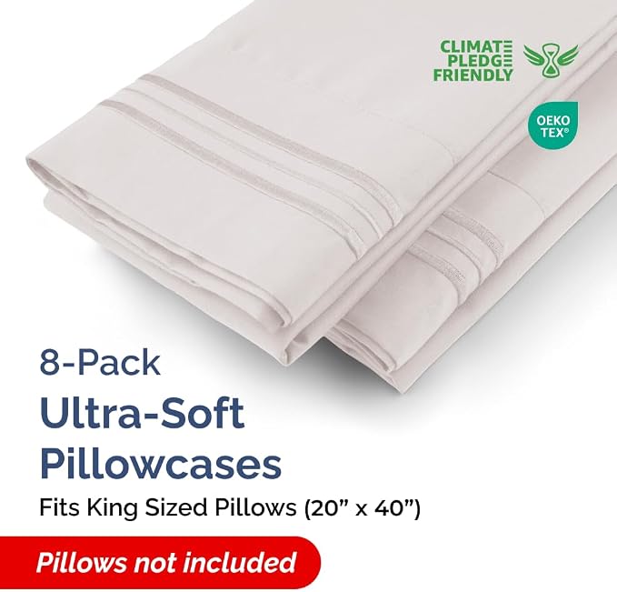 King Pillow Cases Set of 8 - Image 2