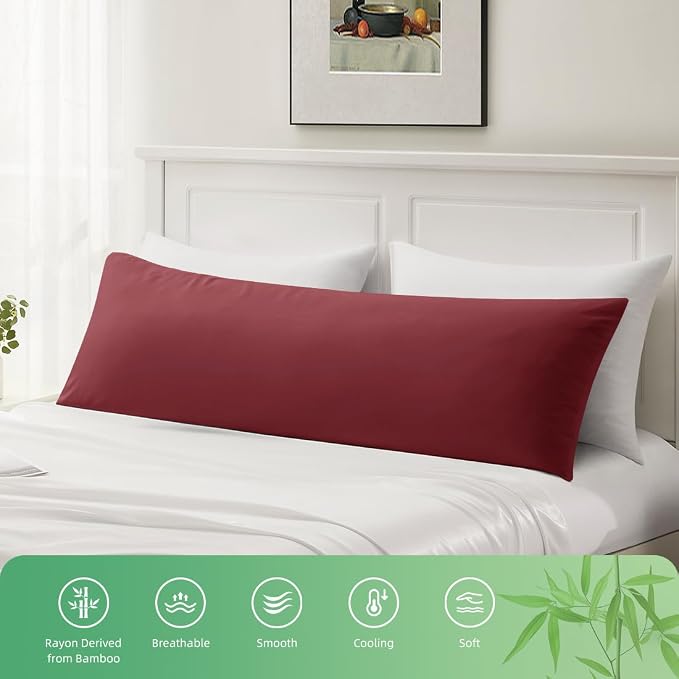 Body Pillowcase, Cooling Viscose from Bamboo Pillow Cover - Image 5