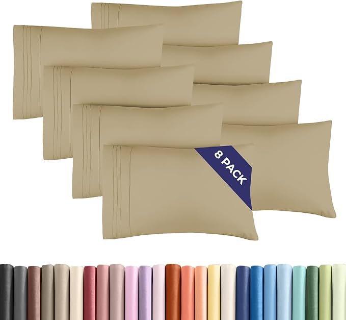 Standard Pillow Cases Set of 8 by CGKUnlimited