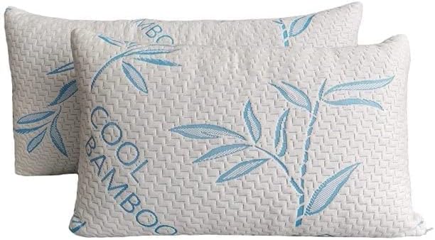 ComfySleep Queen Size 2 Pack Rayon Made from Bamboo Pillows by OkaoHomeGoods
