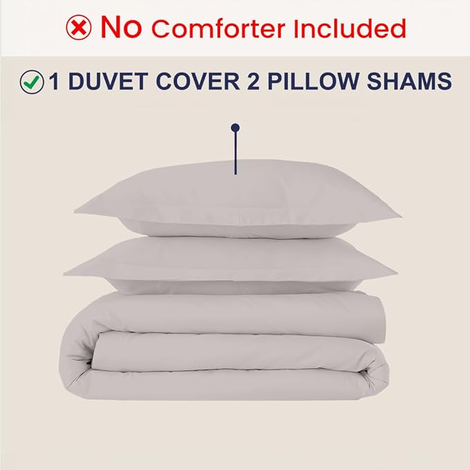 Kotton Culture 3 Pc Duvet Cover Queen Size/Full Size Set-100% Egyptian Cotton - Image 2