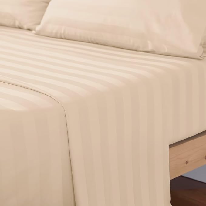 2-Pack Cotton TwinXL Flat Sheet Only, 600 Thread Count 100% Egyptian Cotton Top - Image 6