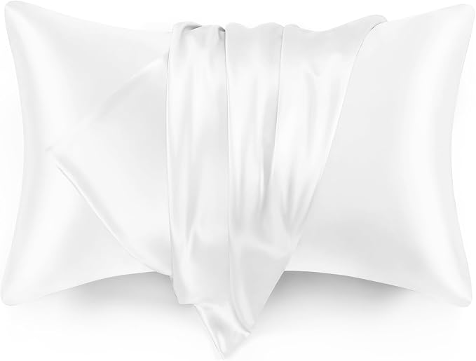 Love's cabin Satin Pillowcase Set of 2 Queen Size 20x30, Cooling Pillow Covers by Lovescabin