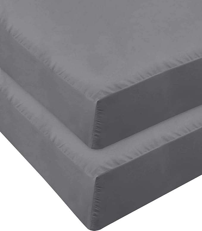 Jersey Knit Microfiber 2 Twin XL Fitted Bottom Bed Sheets 1800 Ultra Soft - Image 7