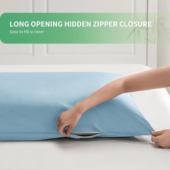 Body Pillowcase, Cooling Viscose from Bamboo Pillow Cover - Image 4