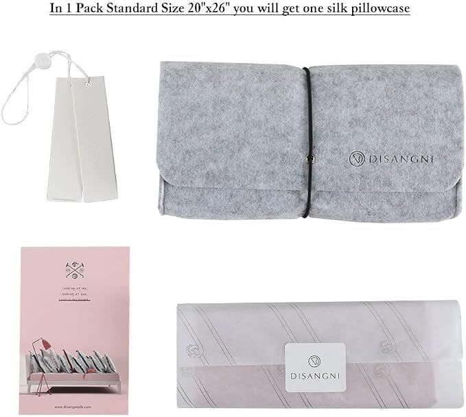 DISANGNI 100% Natural Mulberry Silk Pillow case - Image 3
