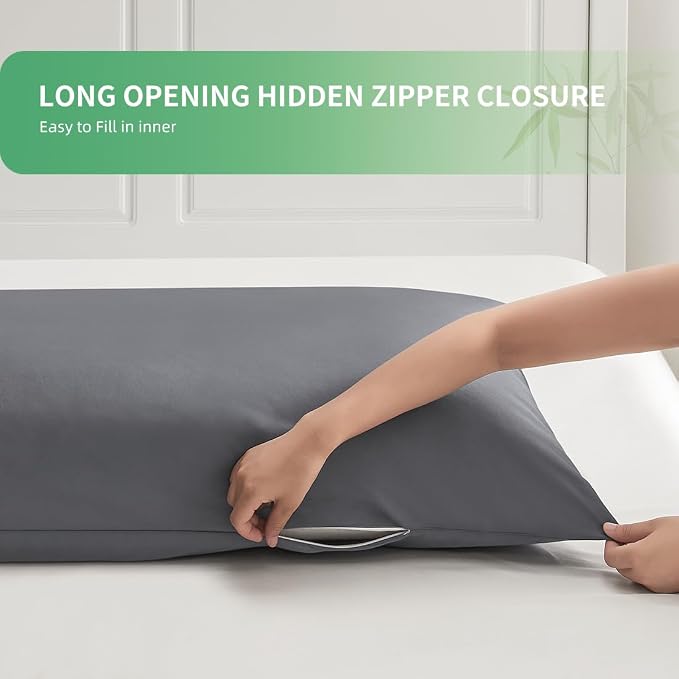 Body Pillowcase, Cooling Viscose from Bamboo Pillow Cover - Image 6