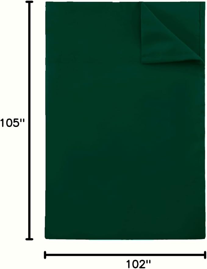 Sfoothome Blackish Green Flat Sheet, Ultra Soft and Comfortable Microfiber Top - Image 4