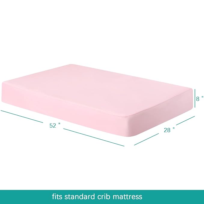 Biloban Crib Sheets Fitted, 2 Pack Crib Sheet Fits - Image 6