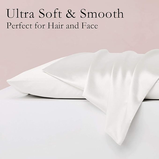 JOGJUE Silk Pillowcase for Hair and Skin 2 Pack 100% Mulberry Silk Bed - Image 2