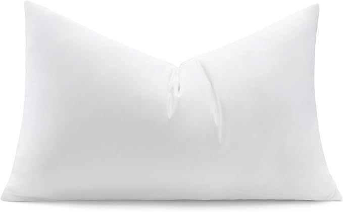 puredown® 12x20 Feather Down Pillow Insert, 1 Pack Lumbar Pillow Insert by Puredown