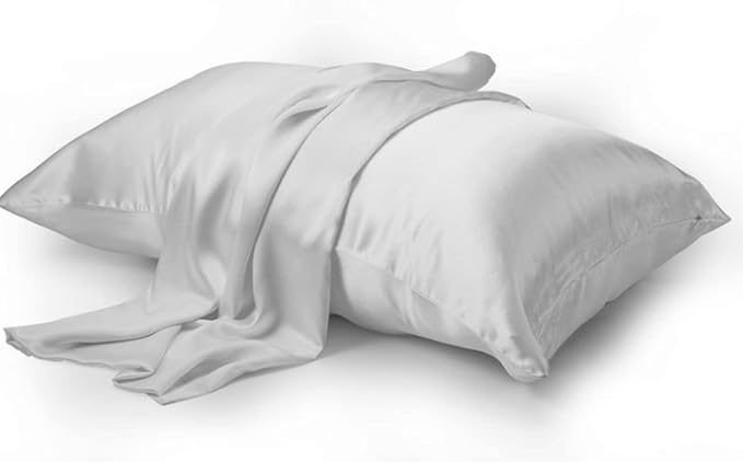 Gray Mulberry Silk Pillowcase King Size - Image 6