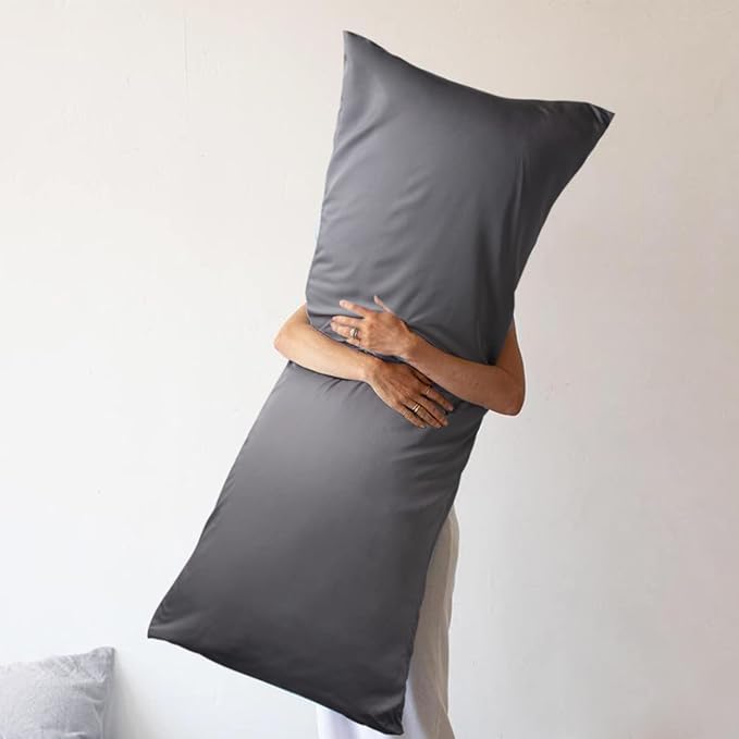 WishSmile Body Cooling Pillowcase Long Pillow Case Breathable Cool Silky Soft - Image 2