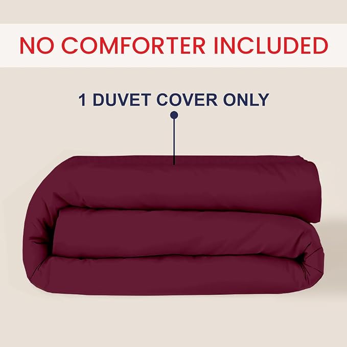 Kotton Culture 1 Pc Duvet Cover Queen Size/Full Size-100% Egyptian Cotton 600 - Image 2