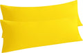 NTBAY Body Pillow Cases Set, 2 Pack Brushed Microfiber 20x54 Inches, Stain by NTBAY