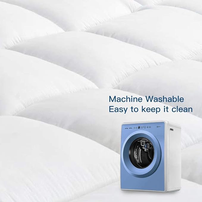 COONP Twin XL Mattress Topper, Extra Thick Pillowtop, Cooling Plush Mattress - Image 7
