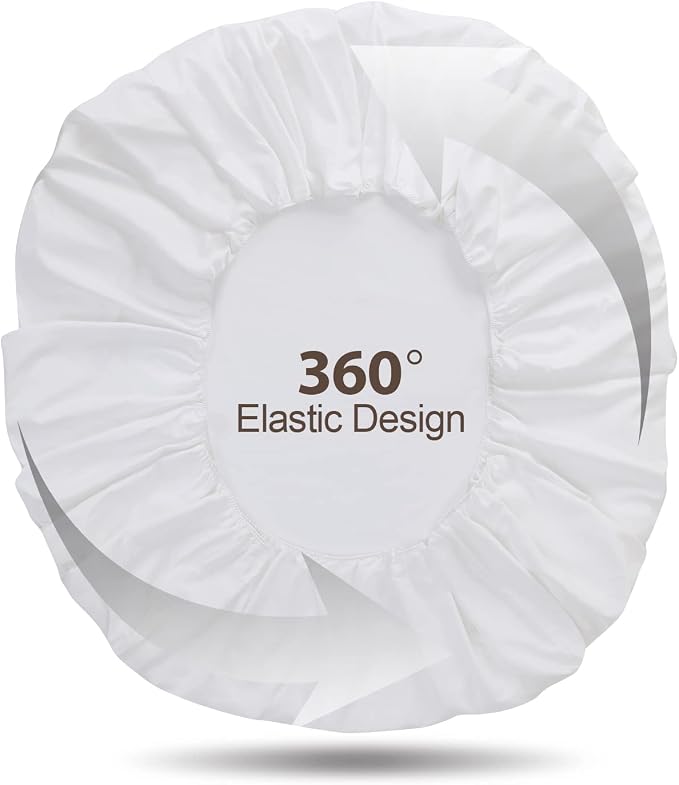 100% Egyptian Cotton Fitted Sheet CK Size White, 600 Thread Count 8-16" Deep - Image 7