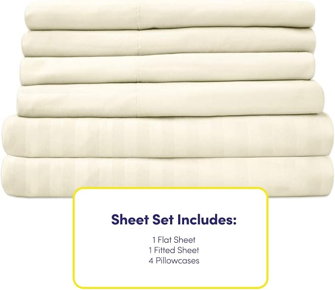 Dobby Stripe Queen Sheets - Image 4