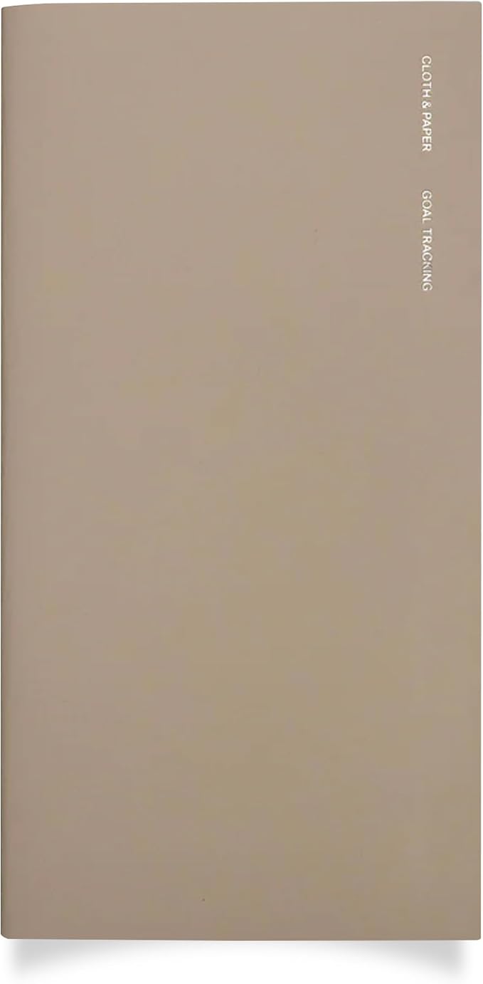 Cloth & Paper Travel Notebook | Goal Tracker – Ibiza | A5 Slim Goal Planner by ClothandPaper