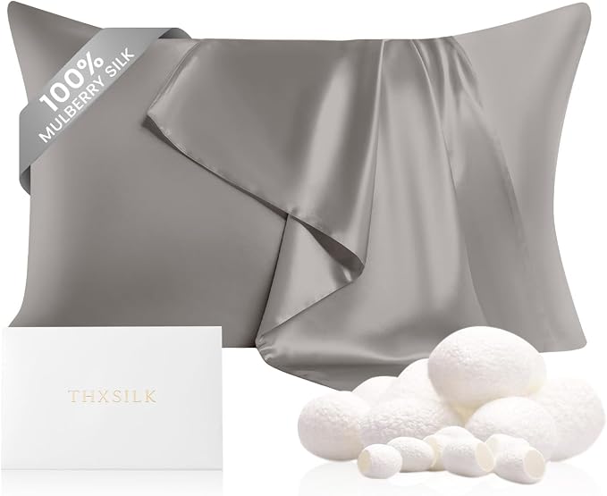 THXSILK 100% Natural Mulberry Silk Pillowcase by THXSILK