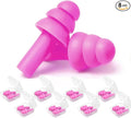 Ear Plugs for Sleeping, 8 Pairs Noise Canceling Soft Reusable Silicone Earplugs by YUNHAN+HN