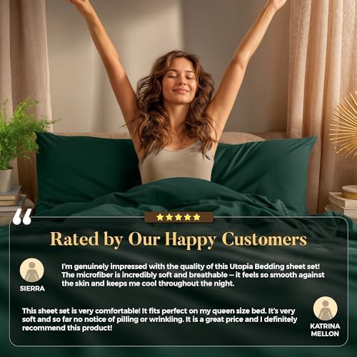 Utopia Bedding King Size Sheet Set – 4 Piece Bed Sheets, Soft and Breathable - Image 9