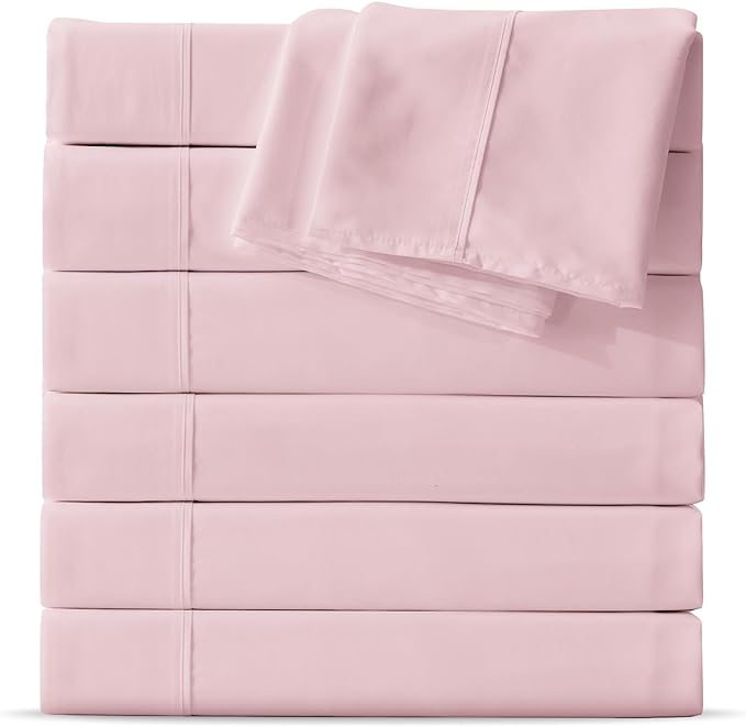 Maple&Stone Twin Flat Sheet 6 Pack, Premium Soft & Breathable, Brushed by MapleStone