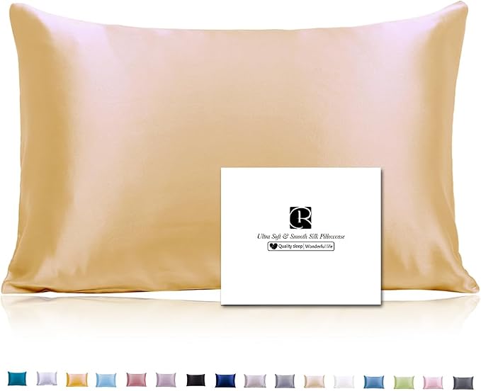 Ravmix Silk Pillow Cases with Zipper, 21momme Mulberry Silk Pillowcase by Ravmix