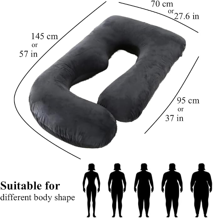 ALLOPERA Pregnancy Pillow, Full Body 57 Inch Maternity Pillow - Image 8