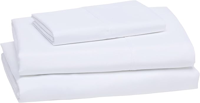 Amazon Basics Ultra-Soft Breathable Wrinkle-Free Microfiber 3-Piece Bed Sheet - Image 2