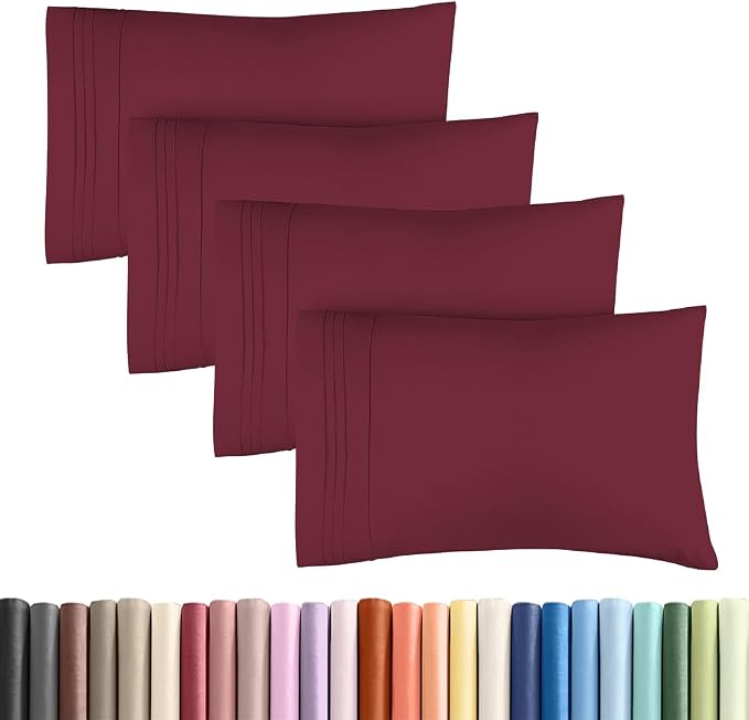 King Standard Pillow Cases Set of 4 by CGKUnlimited