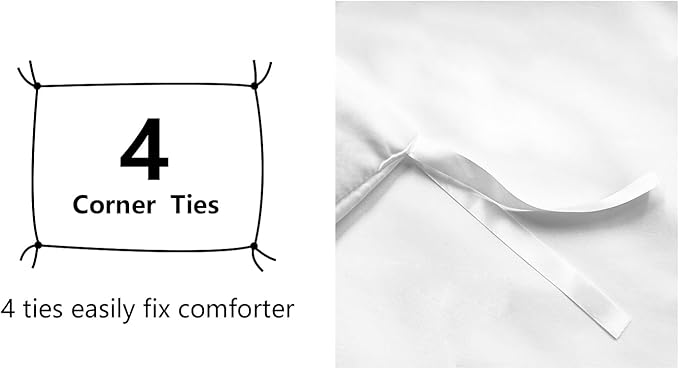 Amazon Basics Lightweight Microfiber 3 Piece Duvet Cover Set - Image 6