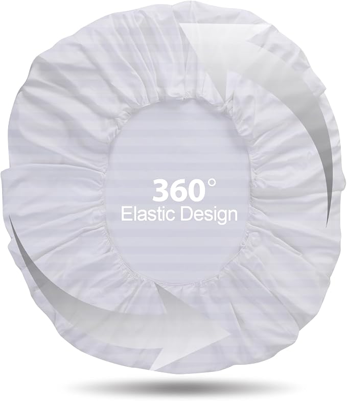 100% Egyptian Cotton Fitted Sheet King Size, 600 Thread Count, Single Fitted - Image 8