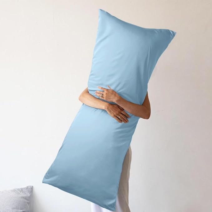 WishSmile Body Pillow Cases Light Blue 20x54 - Image 4