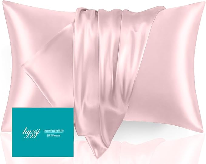 Mulberry Silk Pillowcase for Hair and Skin Standard Size 20"X 26" by Unknown