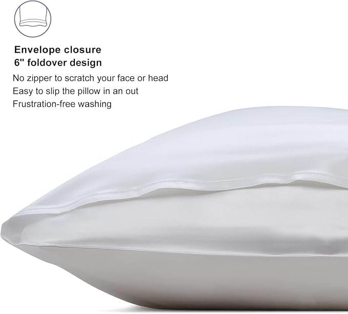 ALASKA BEAR Silk Pillowcase Envelope Closure, 22 Momme 100 Percent Long Overlap - Image 2
