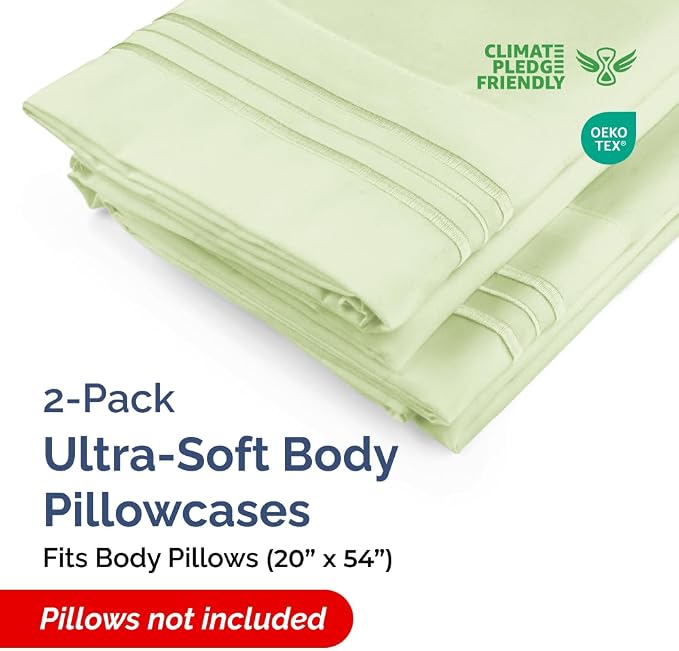 Body Pillowcases Set of 2-20x54 Long Body Pillow Case - Image 2